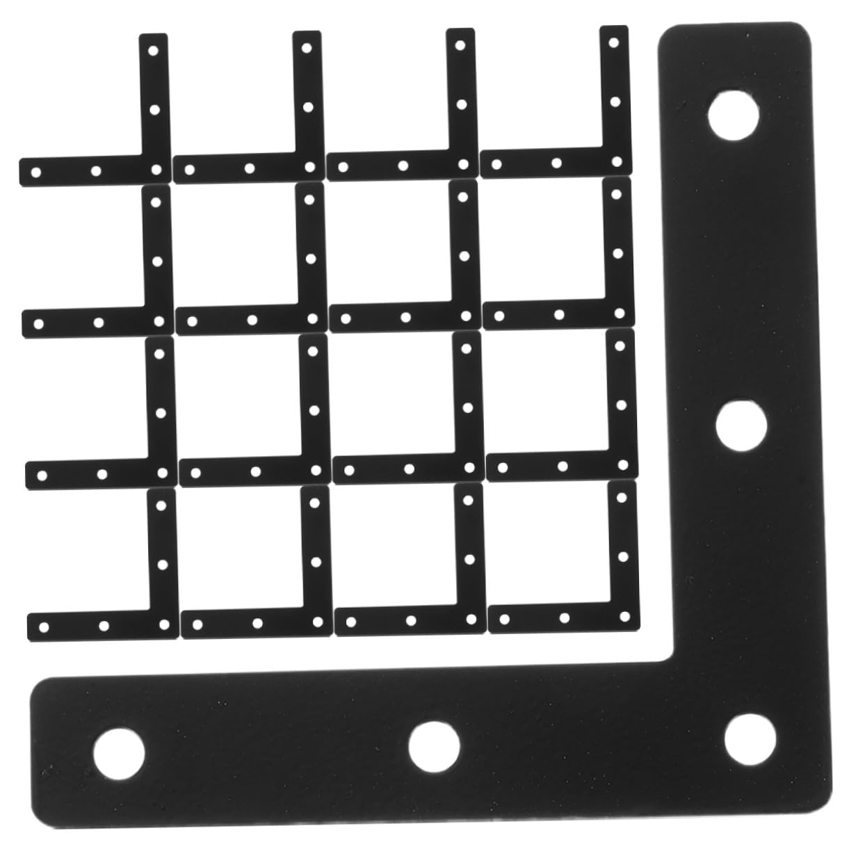 Équerres angle droit acier TOPBATHY pour fixation meubles durable