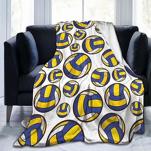Volleyball Blanket Soft Warm Sofa Bed Throw Blanket Best Volleyball Gifts for Coach Players Teen Girls 80
