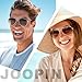 Joopin Polarized Stylish Brown Sunglasses for Men Women, Gold Frame Aviation Sun Glasses UV Protection, Gradient Lens Sunnies Shades