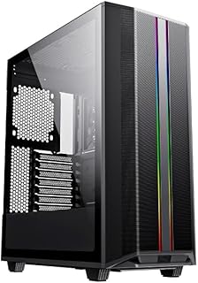 Gabinete Gamer Gamemax 8808BK Precision Preto Frontal Led ARGB + 3 Fans 120mm / 1Fan Led Traseiro / 1 Fan COC Turbo/Lateral Vidro Usb 3.0