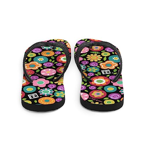 Mary Engelbreit Rainbow Floral Flip-Flops3