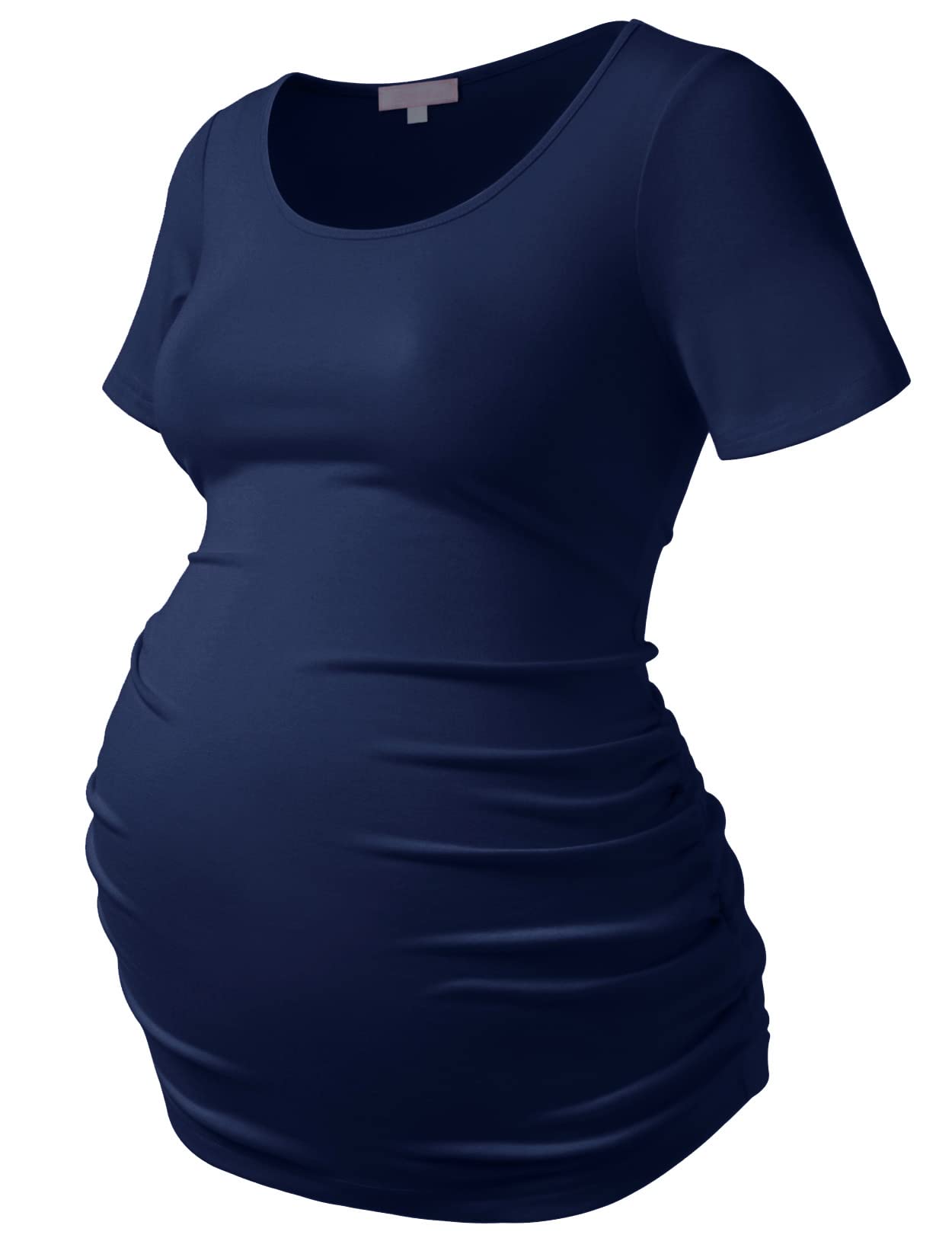 Bhome Maternity Shirt Short Sleeve Tshirt Summer Layering Pregnancy Tee