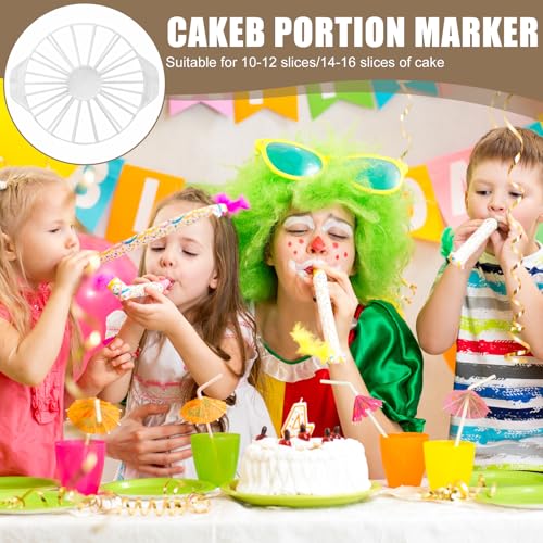 Miniatura 3 de Lomdung 2 Piezas Cortador De Tartas, Divisor De Pasteles Para Cortar 10 12 14 16 Piezas Iguales De Tartas, Cortador Tarta Porciones Redondas, Para Hogar Cumpleaños Bodas Postres Queso Y Pastelería