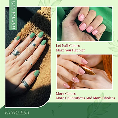 Vanreesa 24 Pcs Gel Nail Polish Set 21 Colors Gel Polish Kit Gel Nail Kit Soak Off Nail Gel Polish Set Gifts For Women Girls #TOP6