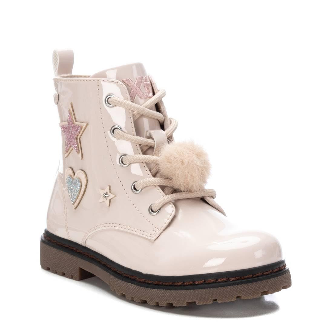 XTI - Botín Niña Beige - Calzado Cómodo y Versátil - Moda casual - Modelo 15109202 (Talla 34)