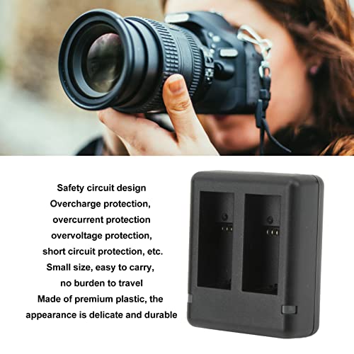 Battery Charger, Long Lifetime Small Size Dual Camera Battery Charger Indicator Light Type C Usb Input For Home #TOP5