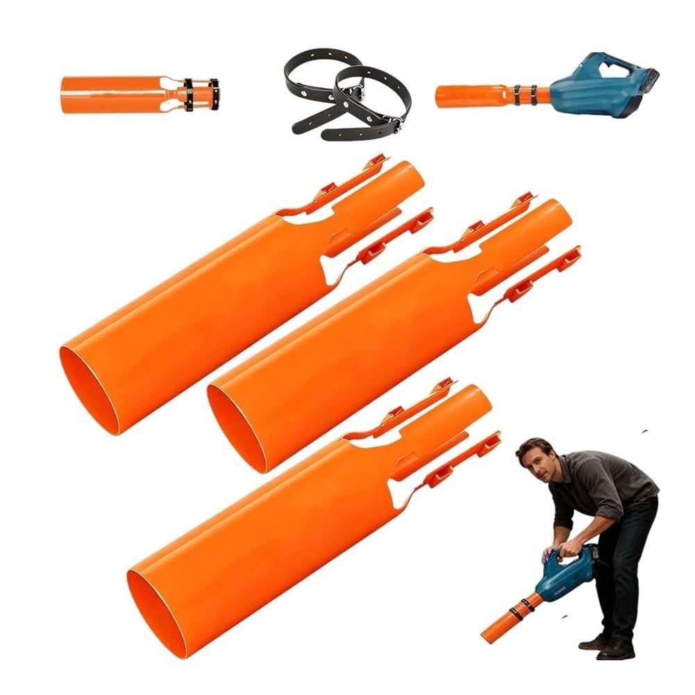 Amplificador de aire para soplador de hojas, accesorio universal de boquilla de soplador de hojas, amplificador de aire inalámbrico para tubos de soplador de 2 a 4 pulgadas, acelerador de flujo