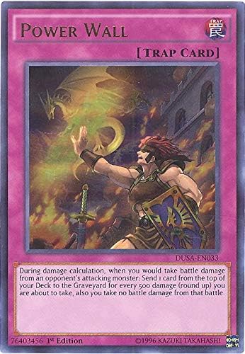 Amazon Com Power Wall Dusa En033 Ultra Rare 1st Edition Duelist Saga 1st Edition Toys Games