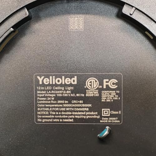 Image of 3520LM Dimmable LED Flush Mount Ceiling Light, 15.8 Inch Edge-Lit Flat Fixture, 3000K /4000K /5000K 3 Color Temperature Selectable, Close to Ceiling Lighting for Bedroom Kitchen Laundry,4Pack Black