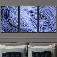 3 Piece Framed Canvas Wall Art 3D Abstract Brushstroke Contemporary Canvas Prints Home Artwork Decoration for Living Room,Bedroom - 16