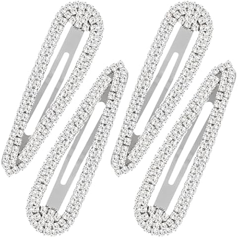 HINZIC 4Pcs Rhinestone Hair Clips for Women Cover