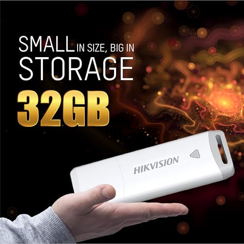 Image of HIKVISION M200P 32GB USB Flash Drive | High Speed USB 3.0 Pen Drive | Plug & Play | Portable Storage for Laptop, PC, Smart TV & Car Audio | HS-USB-M200P(DZ) /32G