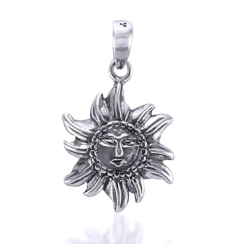 925 Sterling Silver Sun Pendant For Kids