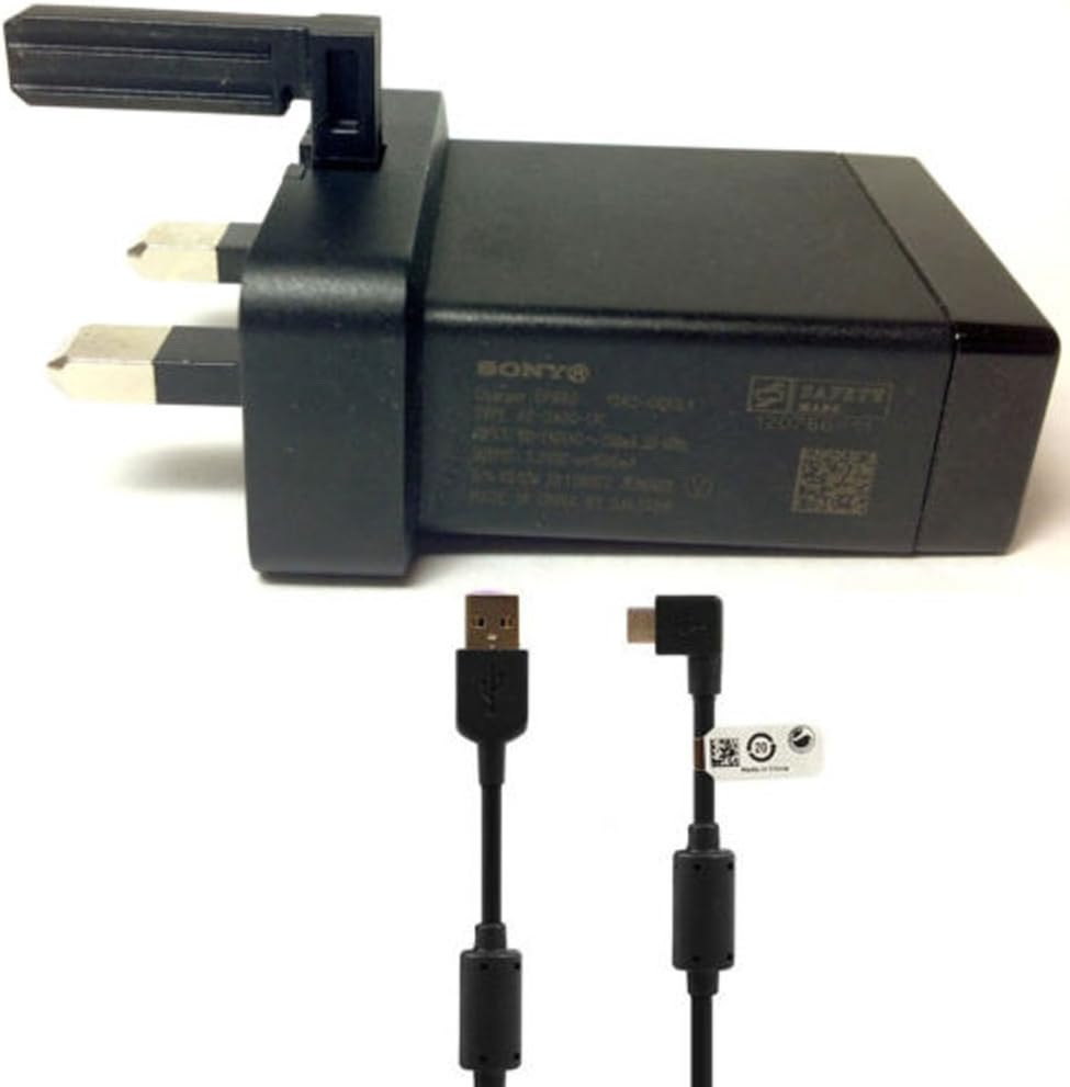 100% Original Sony Ericsson EP880 EP-880 1500mAh Usb Mains Charger Adapter With Micro Usb Data Cable Lead For XPERIA SP/XPERIA E/XPERIA Z Ultra/XPERIA J Black - Bulk Packaging