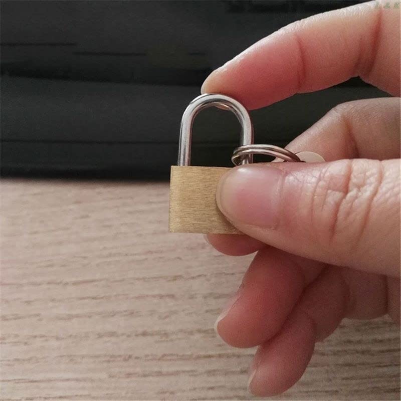 Toolbux Small Locks with Keys, Mini Padlocks for Luggage, Backpacks, Gym Bags, Jewelry Box, Diaries, Safety Lock, Travel Lock 12 pcs. 3