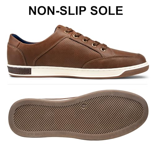 Image of Jousen Men's Fashion Sneakers Classic Retro Casual Shoes for Men Breathable Business Dress Sneaker