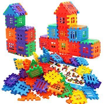 Multi Colored 150 Medianm Happy Home House Building Blocks with Attractive Windows and Smooth Rounded Edges - Building Blocks for Kids (150 Blocks) - Blocks Game (B0B68FPJB8) Amazon Price History, Amazon Price Tracker