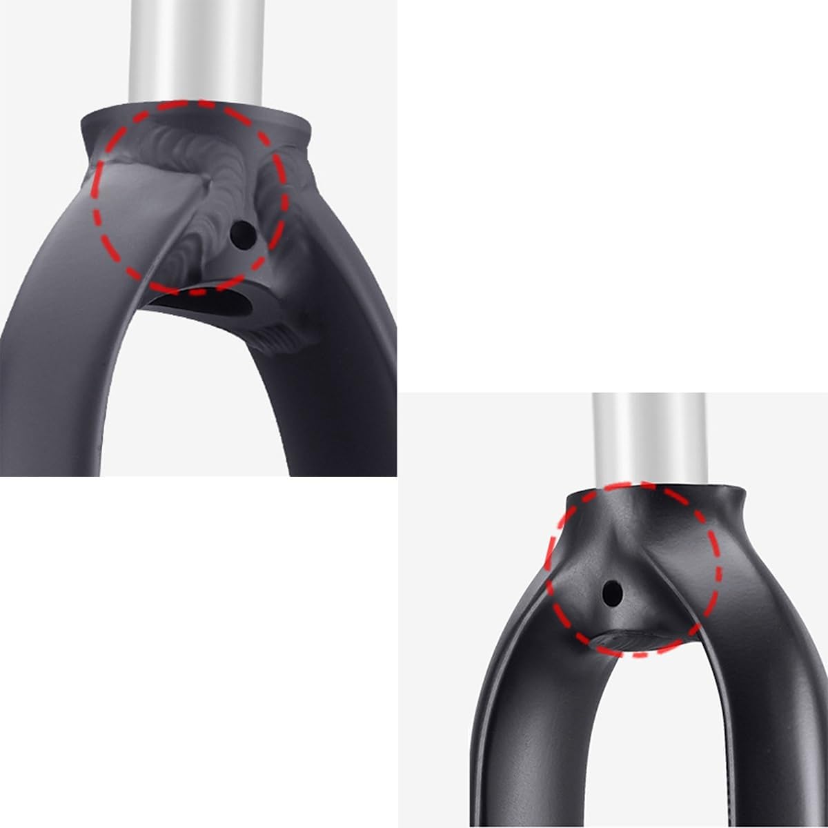 Mountain Bike Rigid Forks 26/27.5/29 inch 1-1/8 Ultralight Front Fork Bicycle Threadless Straight Tube MTB Forks QR 9X100mm Disc Brake Aluminum Alloy (Color : Red, Size : 29)