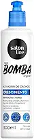 Salon Line, Ativador de Cachos, SOS Bomba, Crescimento, Reparação e Força - Cabelos Ondulados, Cacheados e Crespos, 300 ml
