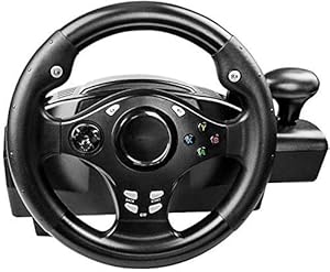 Aditam BRErzPcyvhorcDs32E Kierownica Wyścigowa 270° z Pedałami