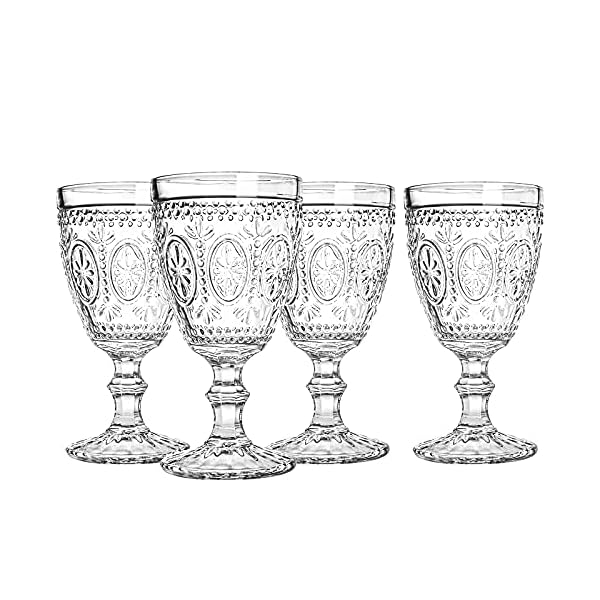   Bekith-Classic-Goblet-Party-Glasses-Wine-Glasses-Goblets-Iced-Tea-Glasses-Beverage-Stemmed-Glass-Cups-12-Ounce-Set-of-4