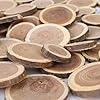 BYHER Natural Wood Slices for Crafts, 1.2"-2.5" Mini Assorted Unfinished Wood Tree Bark Round Log Discs for Arts & Crafts Christmas Ornaments Wedding Centerpieces (Assorted Size - 8OZ) #1