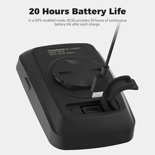 Miniatura 5 de COOSPO BC26 Bike Speedmeter GPS, Wireless Bike Computer for Entry Level Rider, Bicycle Speedometer Odometer Wireless Cycling Computer with Automatic