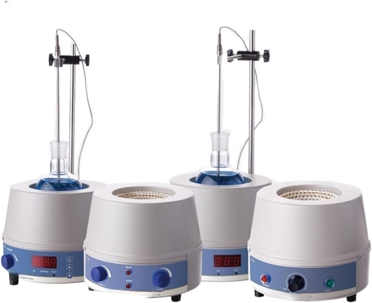 Manto de calefacción con agitador magnético digital, equipo de laboratorio de 1000 ml con regulador térmico (HM 1000 ml)