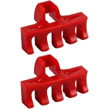 PVC Badminton Stringing Load Distributor 2pcs Designed for Use with Manual and Electric Stringing Machines for Frame Safety Red
