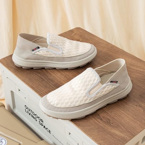 Mens Slip on Shoes Casual Walking Loafers Lightweight&Breathable Mesh Comfort Dress Sneaker for Men4