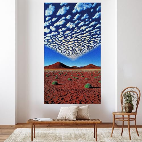 Toile paysage désertique œuvre murale unique grand format - 4