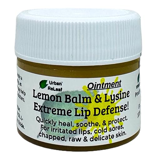 Urban ReLeaf Lemon Balm & Lysine Extreme Lip Defense! Gentle, Soothe, Protect! 100% Natural.