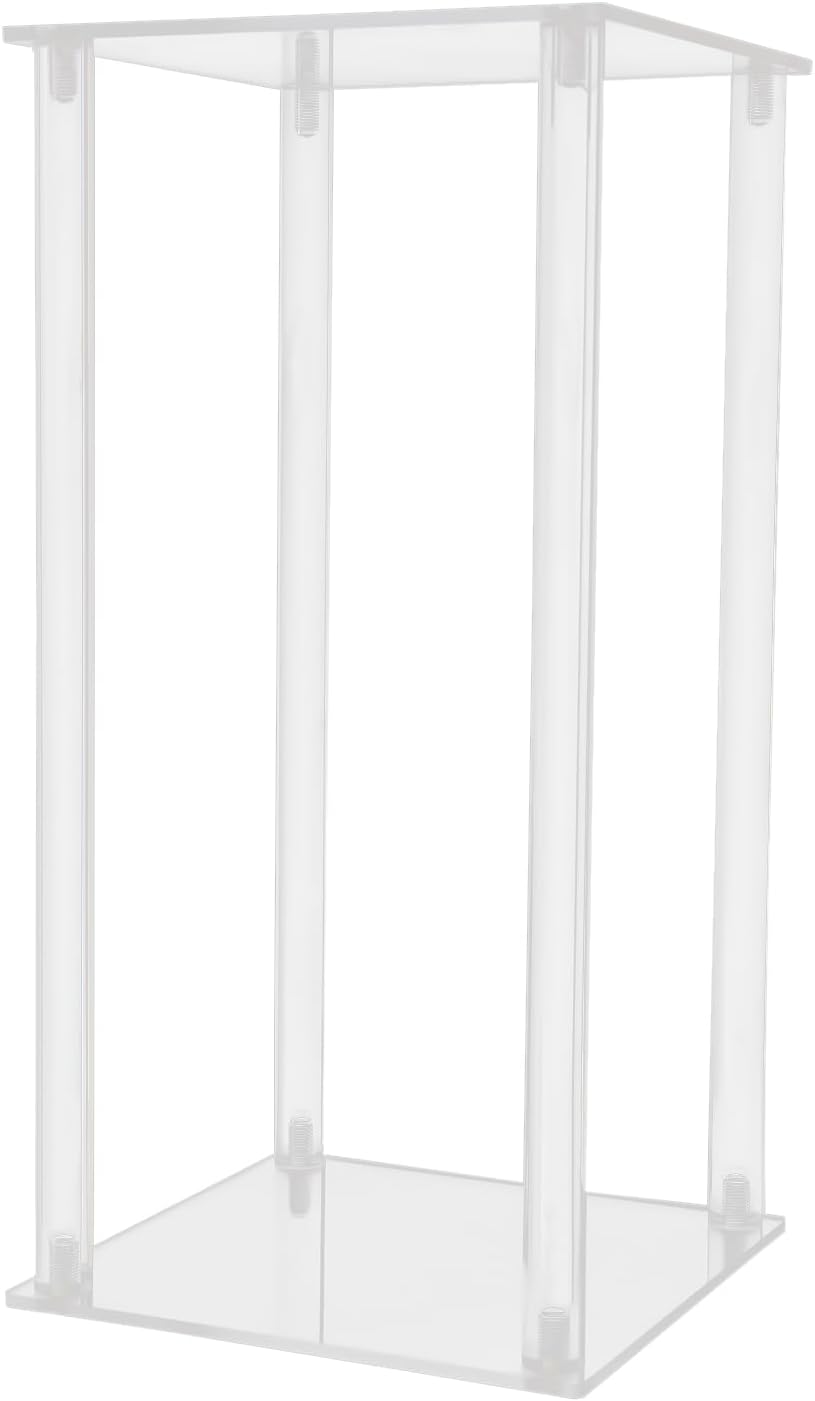 Acrylic Flower Vase, 10PCS Clear Acrylic Flower Stand for Wedding Centerpieces, 15.7Inch Free Standing Wedding Flower Vases for Weddings, Acrylic Flower Stands for Birthday Parties,Home Table Decor