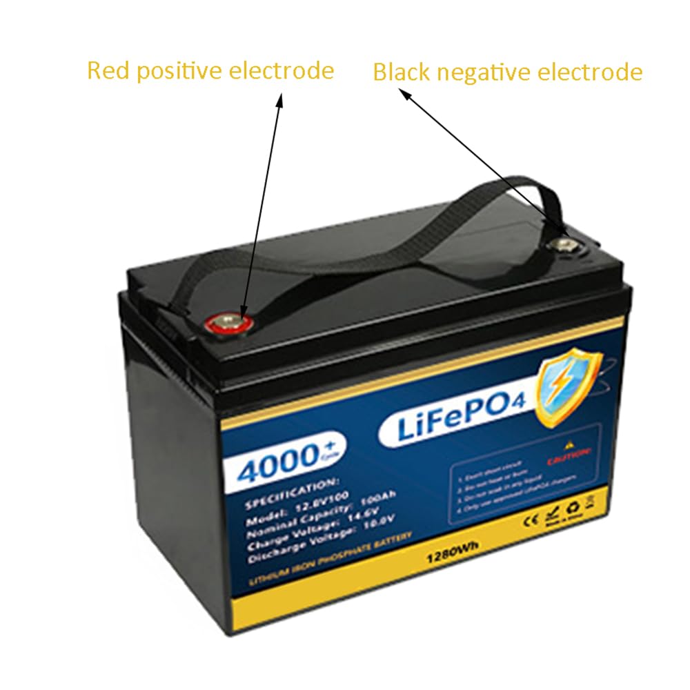 Batterie Lithium-Fer-Phosphate (LiFePO4) 12,8 V 100 Ah, 150 Ah ou 200 Ah pour Camping-Car, Bateau, Camping et Stockage d'énergie Domestique
