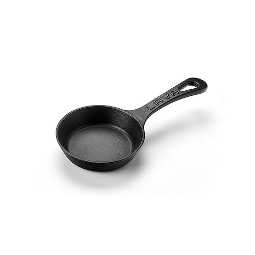 Miniatura 2 de Lava Cookware LV Y STV 12 - Sartén redonda de hierro fundido (4.7 in), color negro