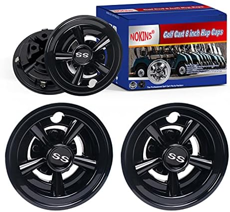 NOKINS Golf Cart SS Wheel Covers Hub 