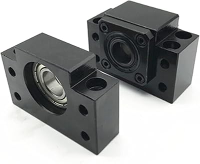 SUOFEILAIMU-PHONE CASE BK12+BF12s Screw Support Bracket Fixed Bracket Linear Bearing BKBF12 for Ball Screw SFU1605/sfu1610 High Precision (Guide Length : BKBF12 Set)