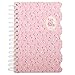 5 Subject Notebook，Wide Ruled Spiral Notebooks，A5 Travelers Notebook, Colored Dividers with Tabs, Cute Floral Notepad, Hardcover Journal Memo Planner for School Kids Girls Women, 5.7”×8.27”, 300 Pages