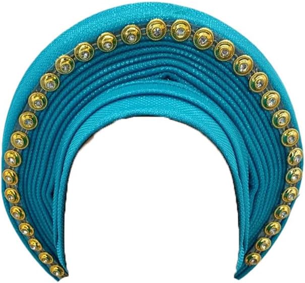 Women's African Auto Gele Turban Cap Nigeria Headtie Wedding Party Head Ties Female Already Made Head Wraps