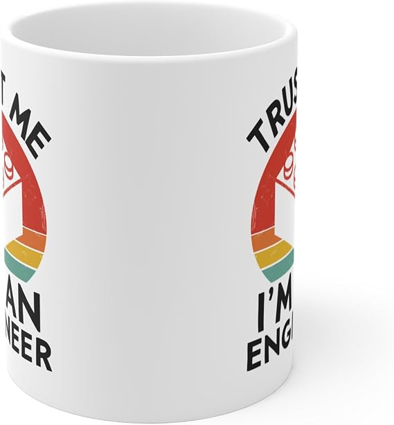 Funny Block Builder Coffee Mug Gifts, Trust Me I'm an Engineer Building Blocks Bricks Cup
