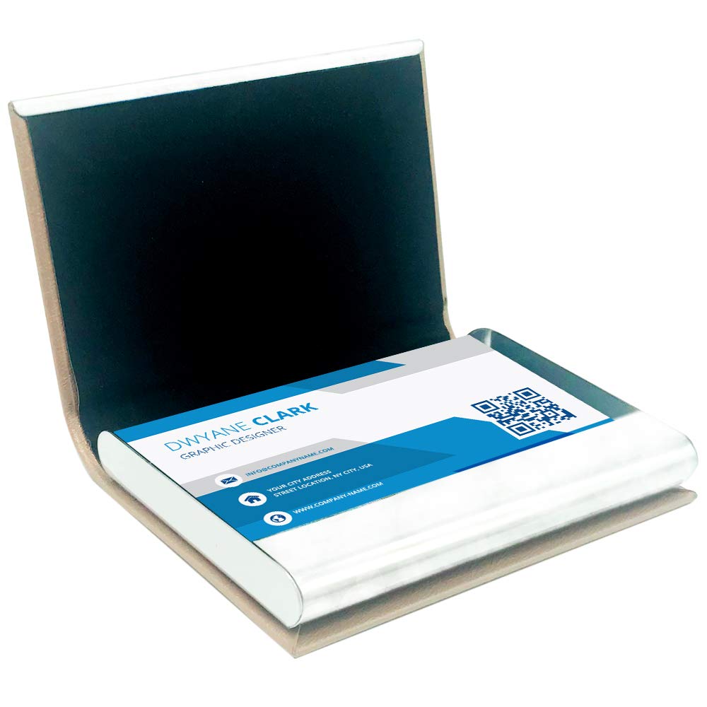 CKANDAY - Lot De 3 étuis Cartes De Visite En Cuir PU Et Acier - Fermeture Magnétique - Protection Premium Pour Cartes Professionnelles