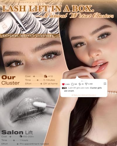 Wispy Lash Clusters Natural Cluster Eyelash Extensions Lash Lift Effect - 5