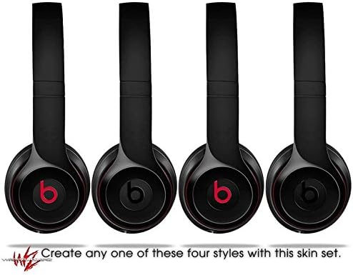 Skin Compatible with Beats Solo 4, Solo 3 and Solo 2 Wireless Headphones - Solids Collection Color Black - Decal Vinyl Wrap (Headphones NOT Included) image 5