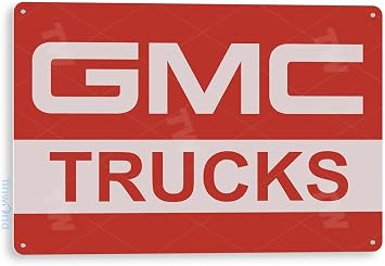 Tinworld Tin Sign GMC Trucks Auto Shop Garage Metal Decor D059