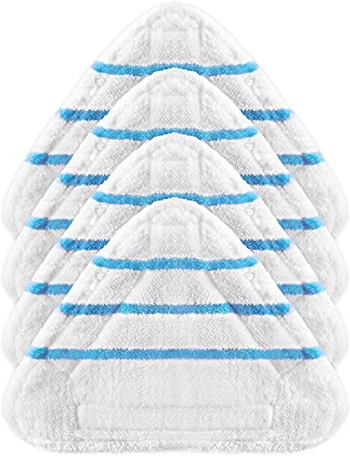 Wonderclean - Fundas de microfibra para mopa de vapor Lidl Silvercrest o Vileda, paño de repuesto para fregona LIDL 2 en 1 (paquete de 4)