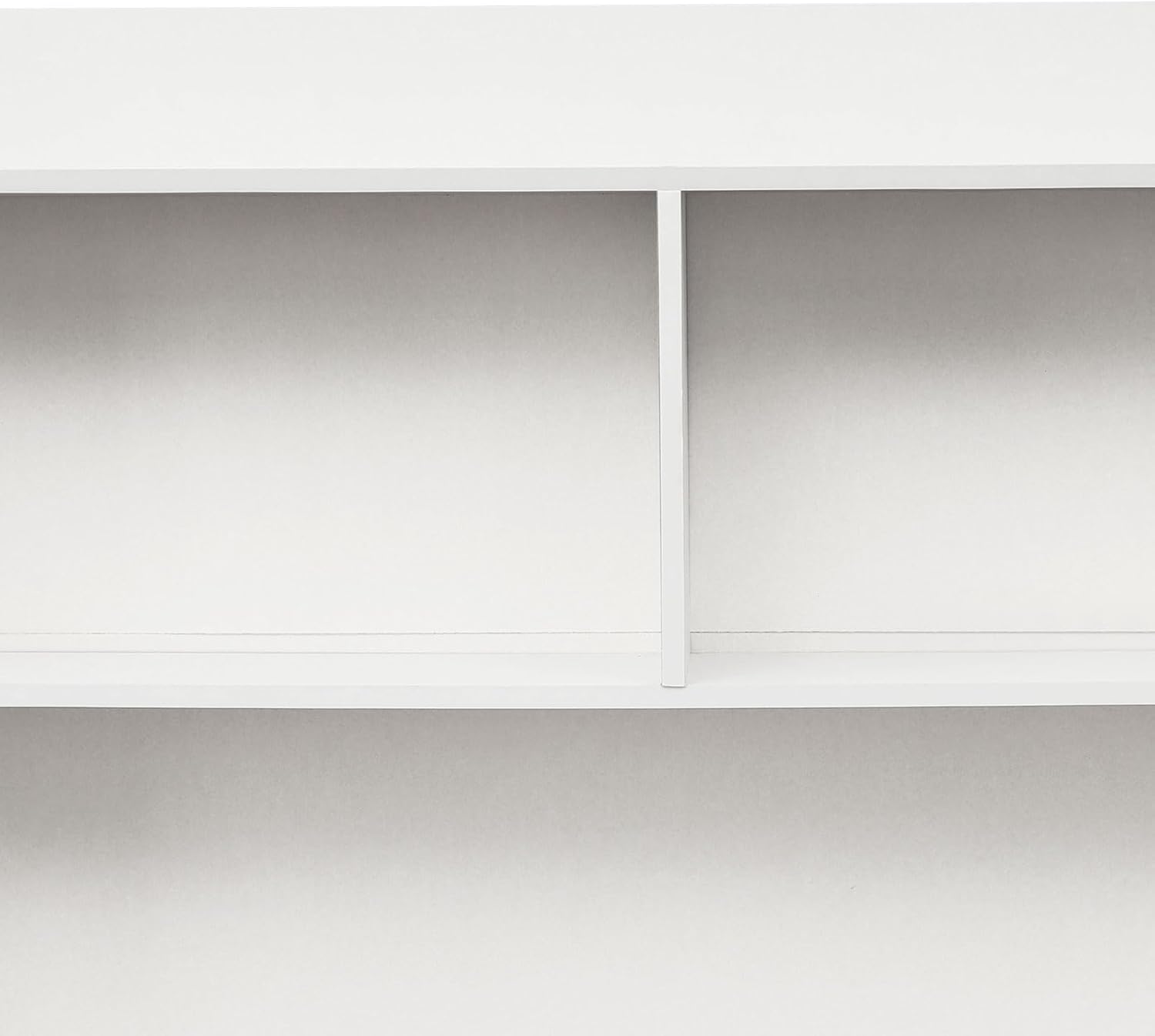 Home Office Desk with Hutch and Drawer, Modern Computer Desk, Drawers and Storage Cabinet, Rectangular Wood Office Desk, Study Writing Desk Workstation, White (47.2 * 15.74 * 55.9in)