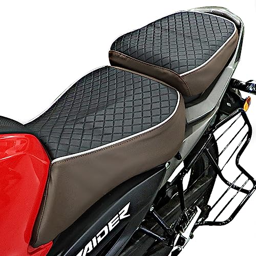 Image of TVS Seat Cover for Sweat Free Comfortable Riding| Nylon Thread Stitching for Strength| Bike Riding Accessories|Heat & UV Ray Protection|Enhanced Tear Resistance