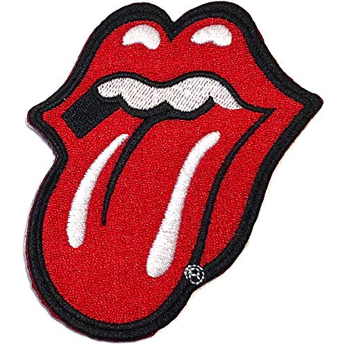 ROCKOFF The Rolling Stones Patch Classic Tongue Logo Large cut out Nue...