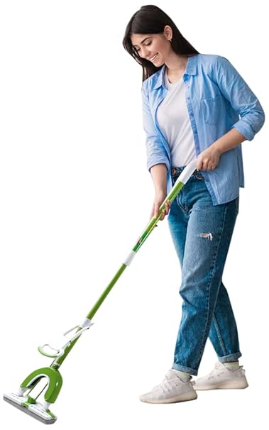 Scotch-Brite Butterfly Plastic Mop and Refill Combo (Green)