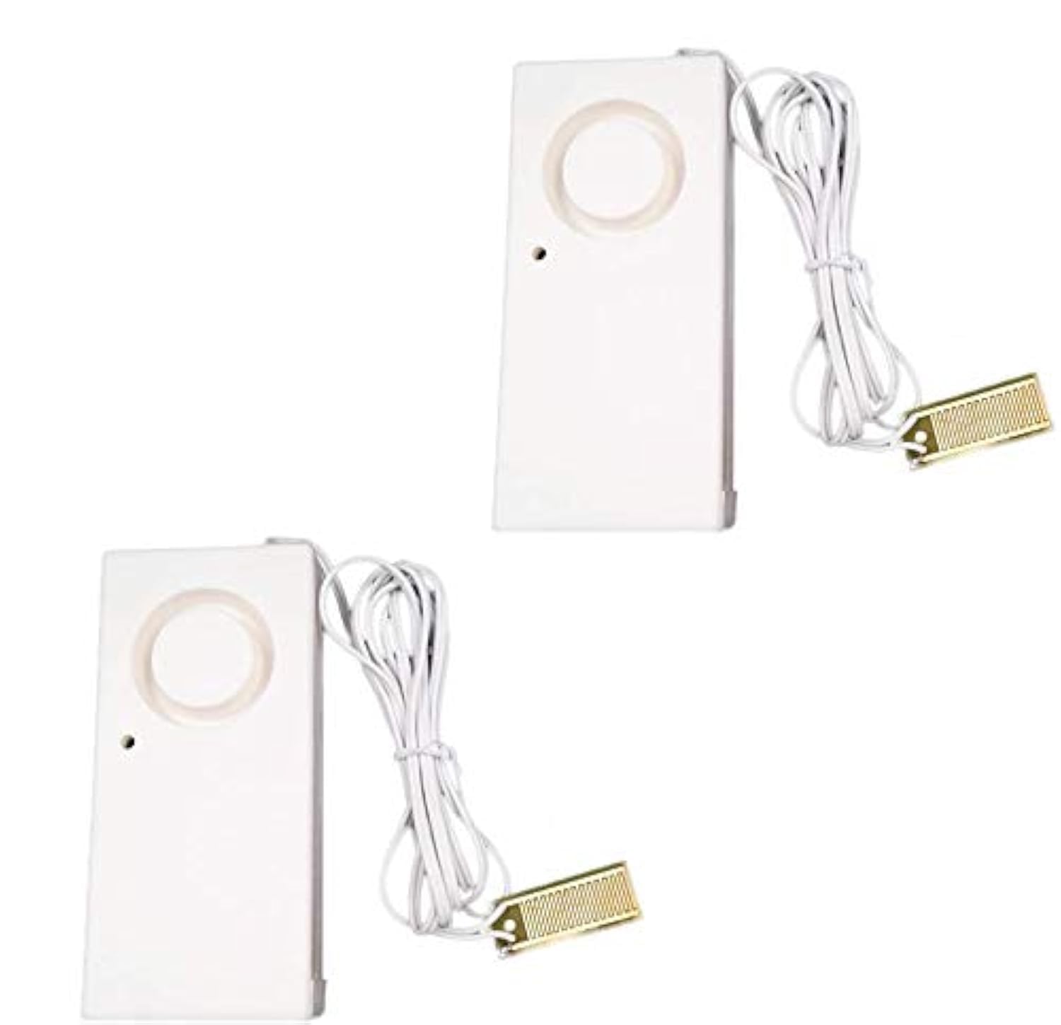 Ximimark 2Pcs Water Leak Alarm Flood Level Bath Tub Sink Overflow Detector Sensor Home Garage Kitchen Security Alert 120db